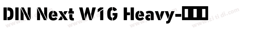DIN Next W1G Heavy字体转换